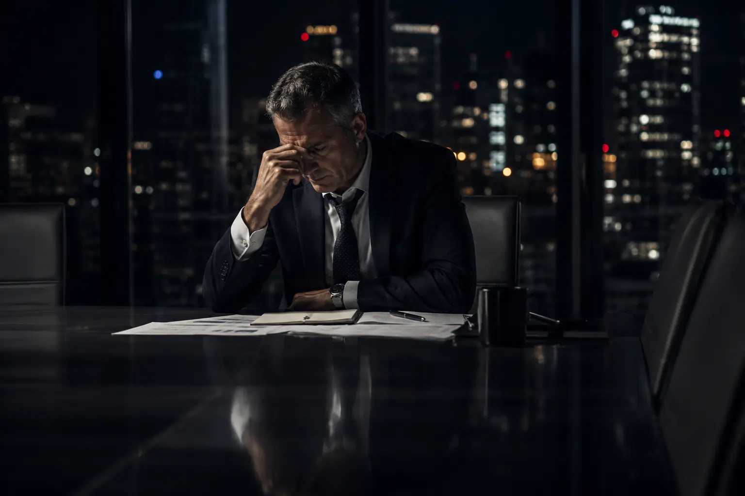 Senior executive under sustained pressure